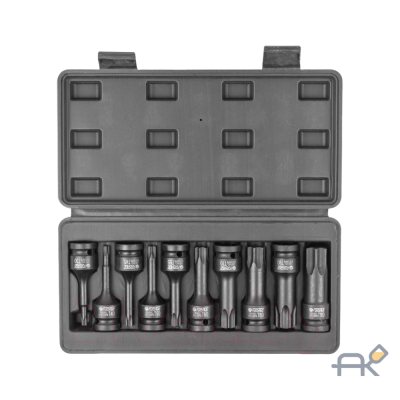 Набор головок-бит TORX ударных 10пр..1/2(T30. T40. T45. T50. T55. T60. T70. T80. T90. T100). в кейсе F-41013MPB 54599